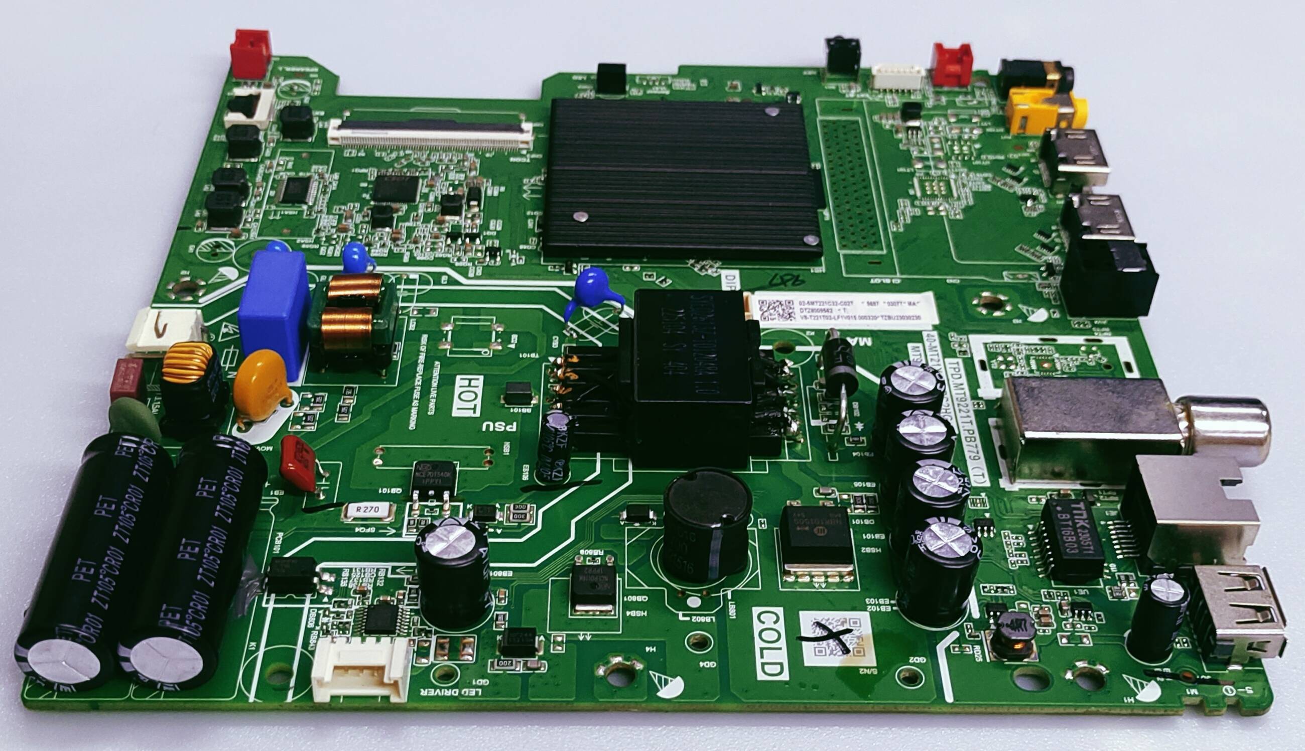 TCL 32S5400 LED TV NEW MOTHER BOARD PART NO. TPD.MT9221T.PB779 (T