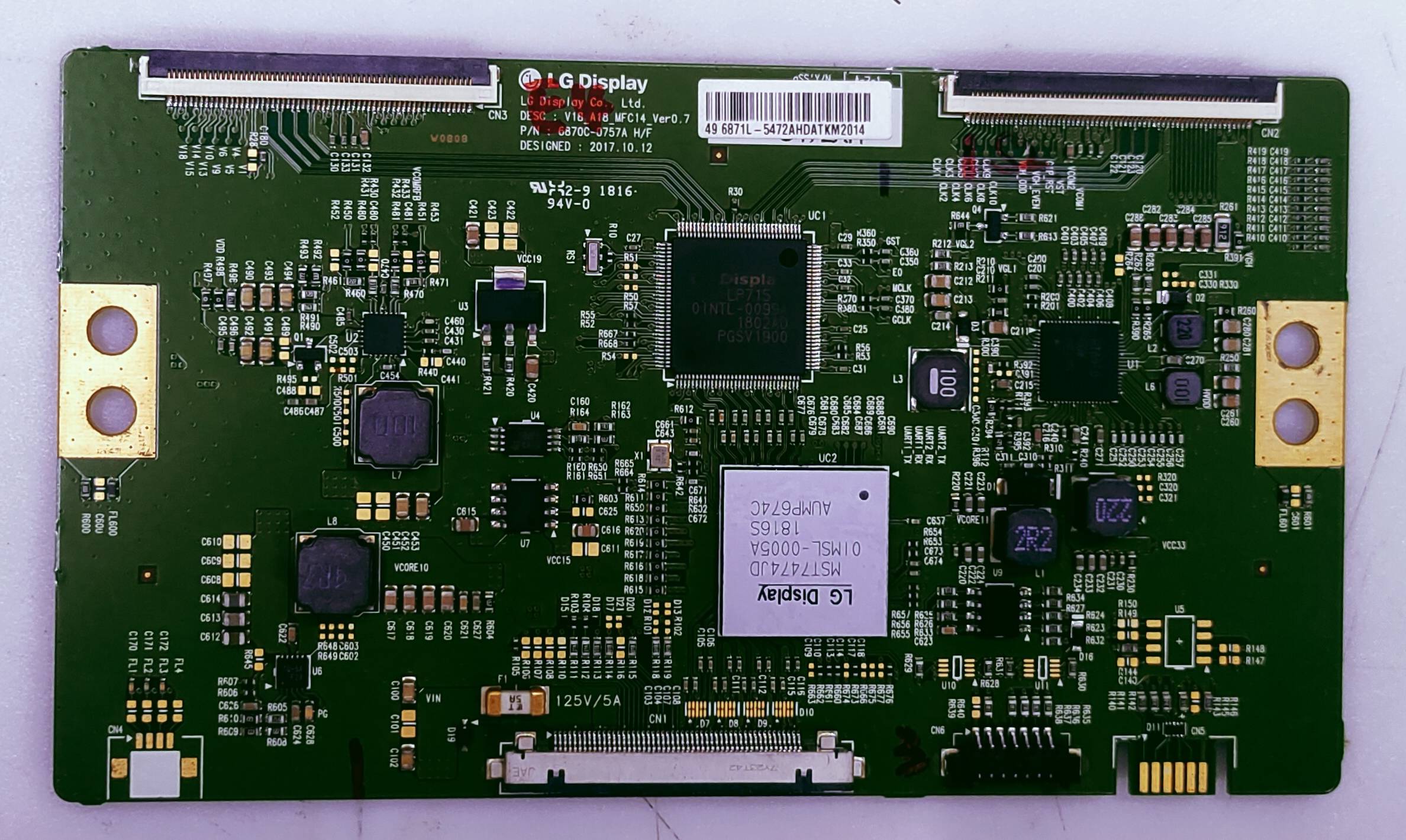 PANASONIC 496871L-5472AHDTKM2014 T-con Part No.6870C-0757A  image 5