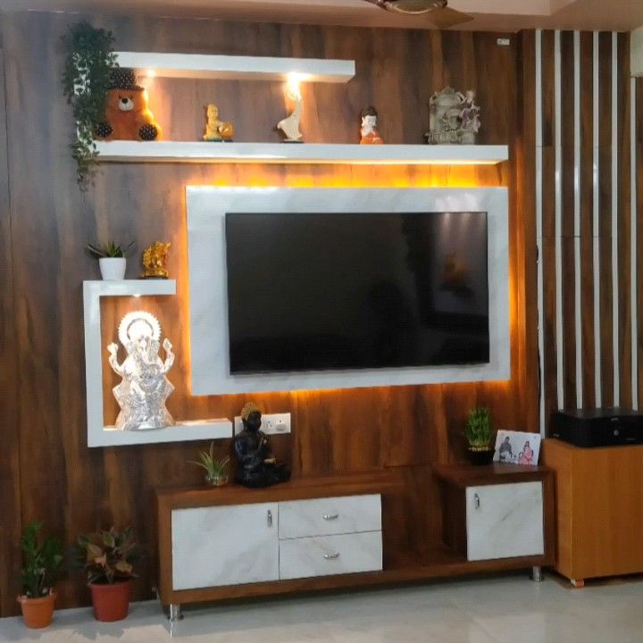 Home TV Unit Wall Paneling in Chennai image 5