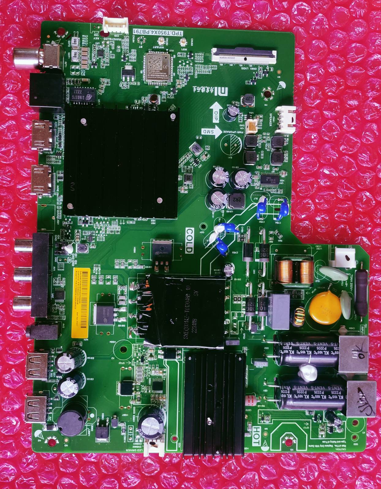 MI REDMI XIAOMI TPD.T950X4.PB791 ANDROID MAIN BOARD, ANDROID MOTHER BOARD, ANDROID COMBO BOARD, #WB12 image 3