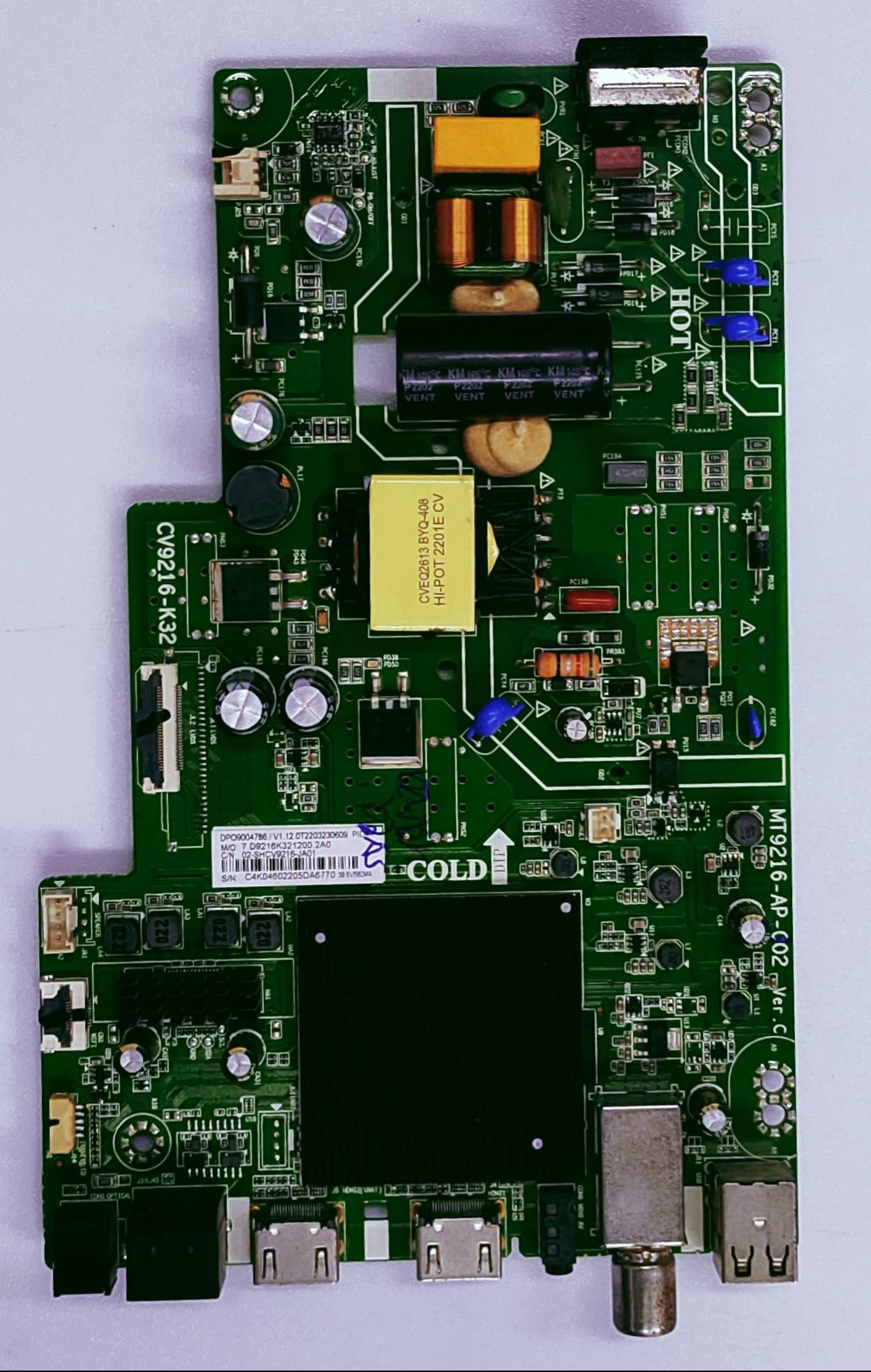 Oneplus DPO9004786/V1.12.0T2203230609 T-con Part No. CV9216-K32 image 2