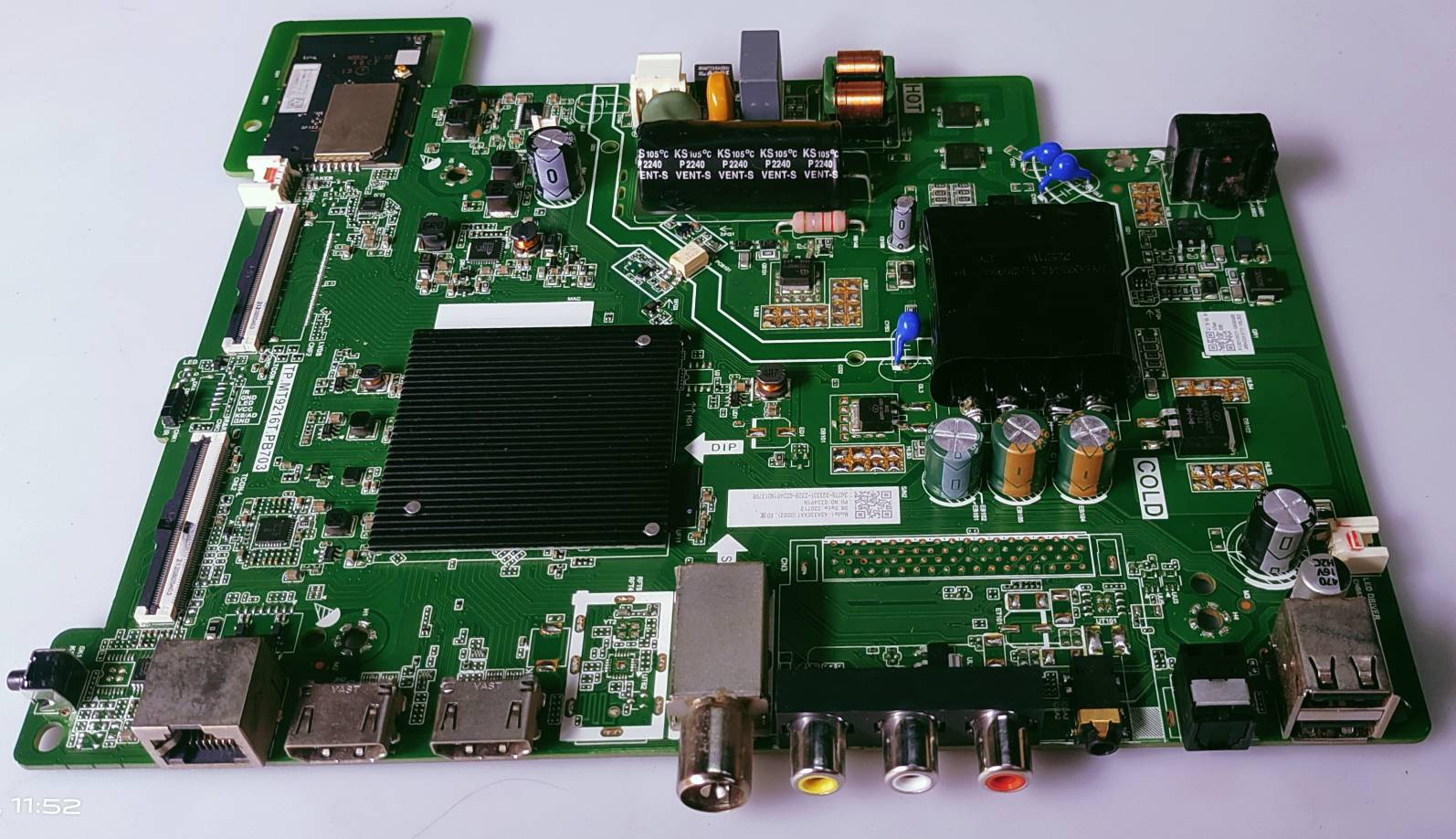 HISENSE 43A33EXAT LED TV ANDROID MOTHER BOARD PART NUMBER TP.MT9216T.PB703 image 7
