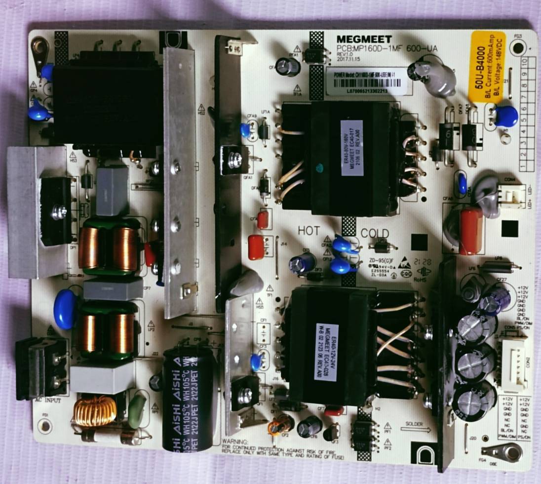 BPL 50U-B400 POWER SUPPLY BOARD, SMPS BOARD #Wb29 image 4