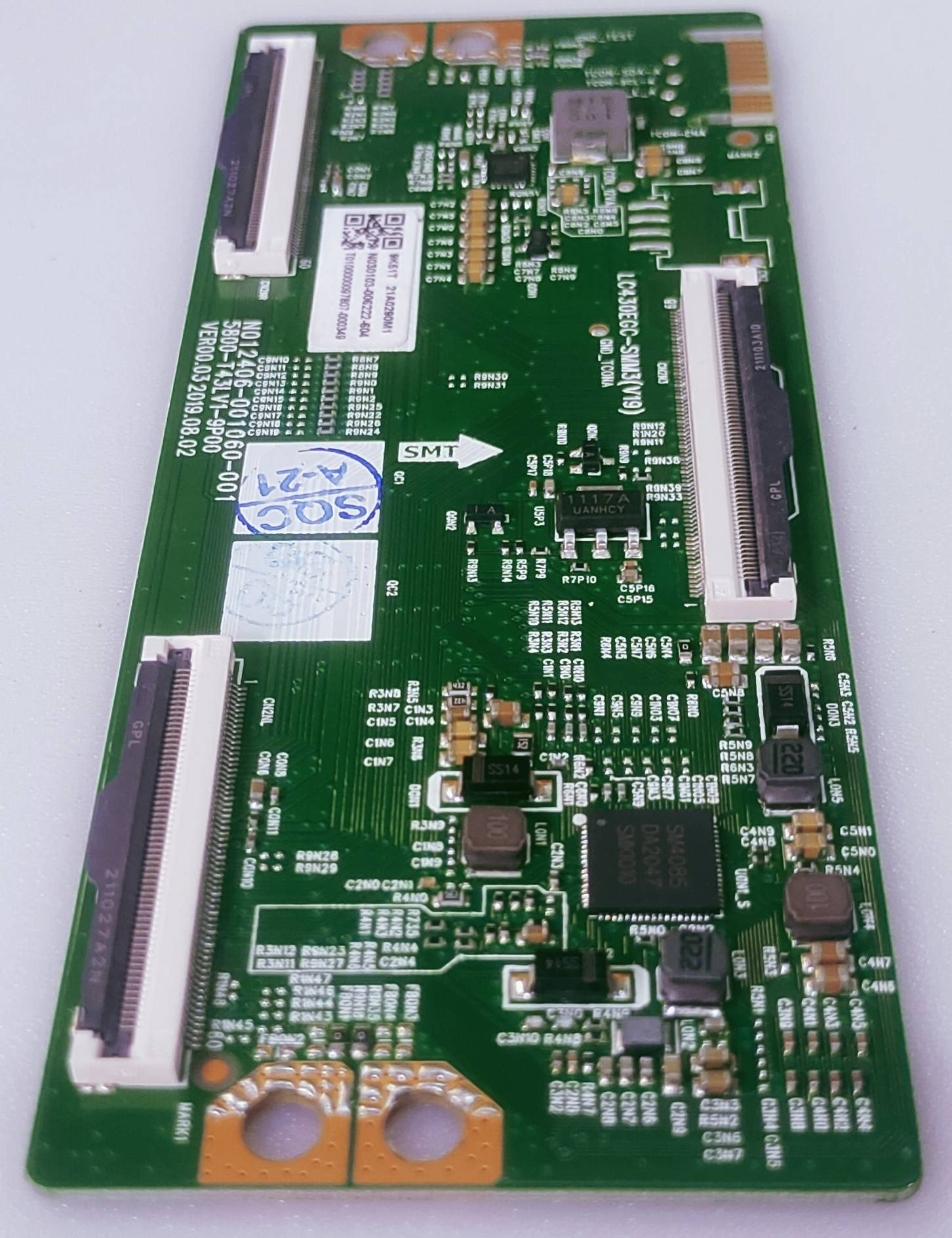 LG 43 INCH 4K LED TV TCON Part Number E162M917-C1 image 4