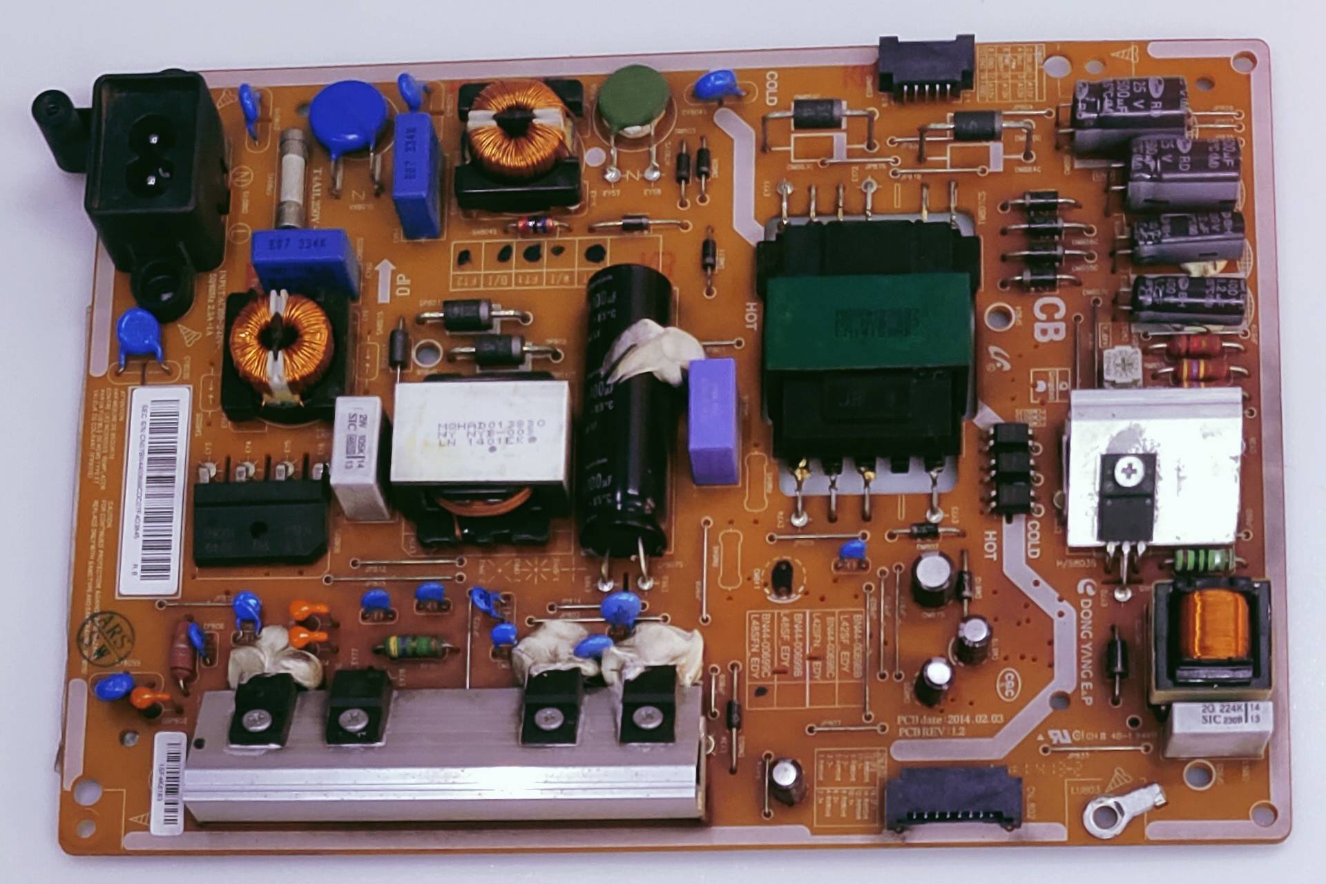 SAMSUNG UA48H5100AR LED TV POWER SUPPLY BOARD  image 2