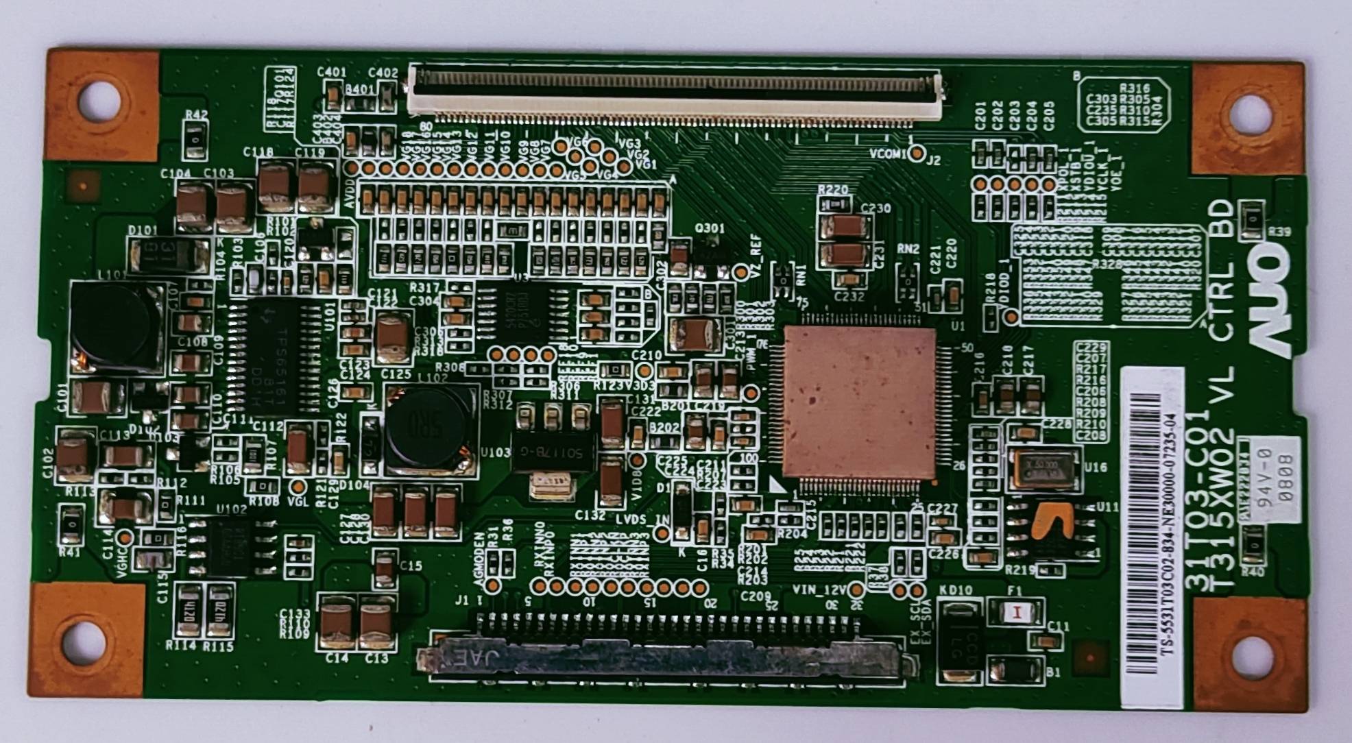 SAMSUNG LA32C450EI LED TV TCON PART NUMBER 31 T03-C01  T315XW02  image 2