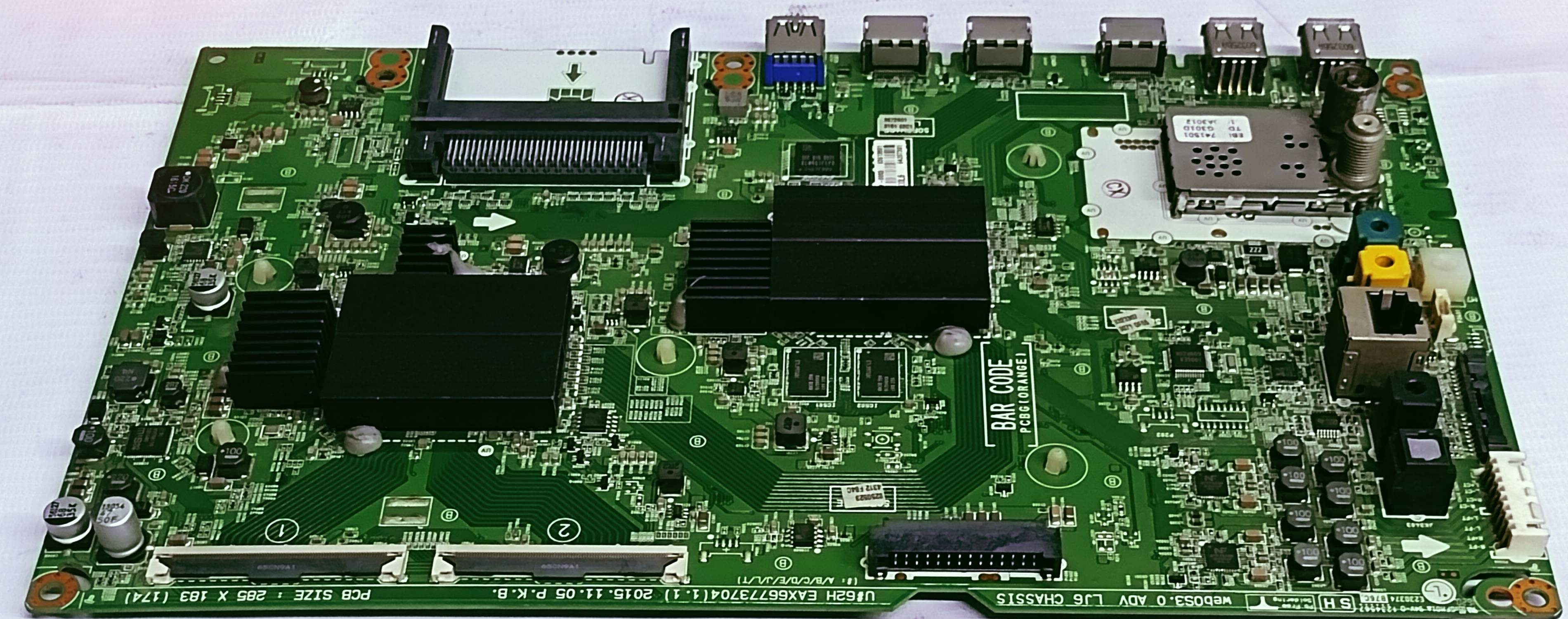LG 4K 49UH850V ANDROID MOTHER BOARD, LED BOARD ,MAIN BOARD,#wb38 image 3