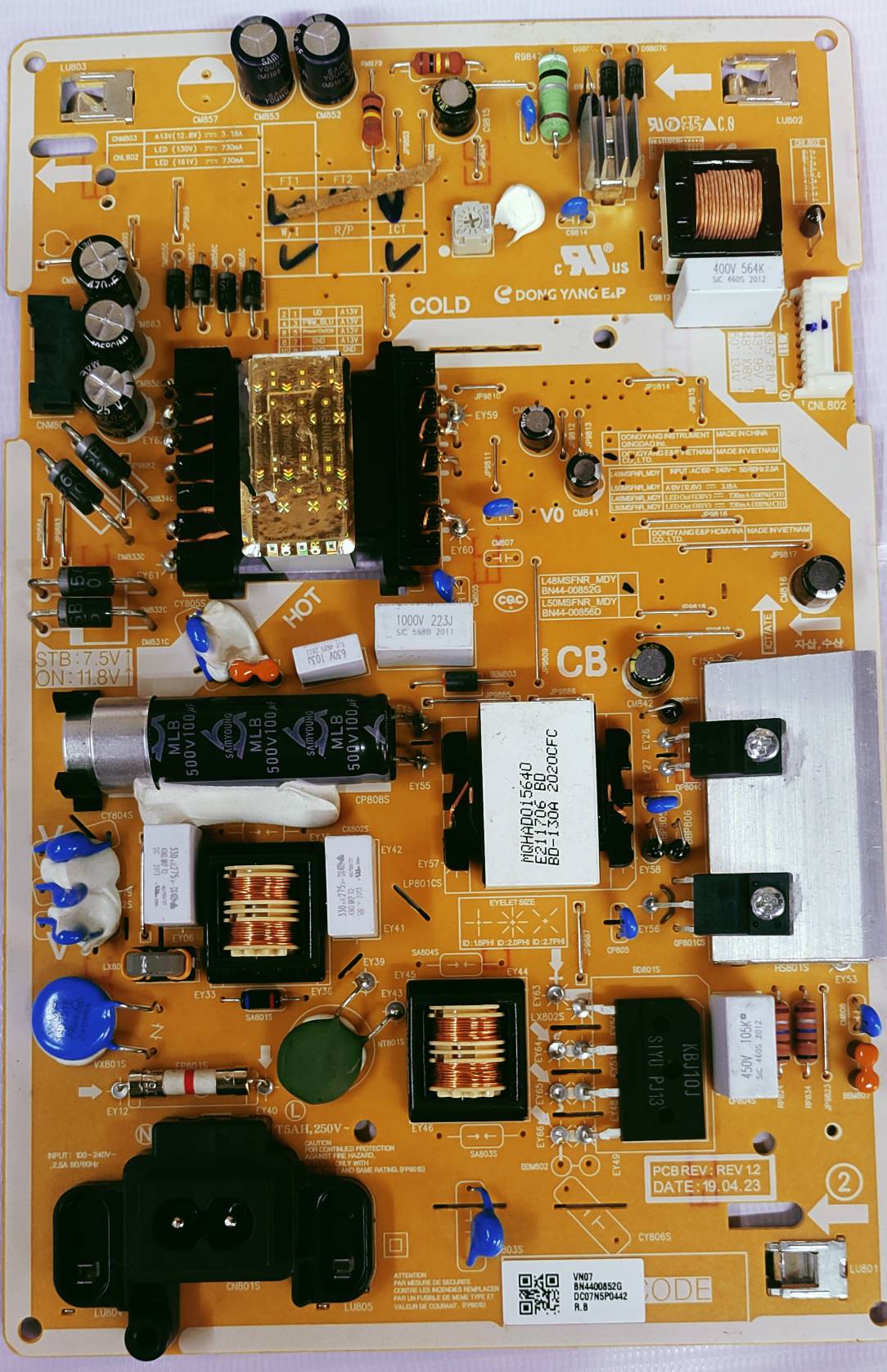 SAMSUNG UA43M5100DRLXL Power Supply Board #wb 32 image 3