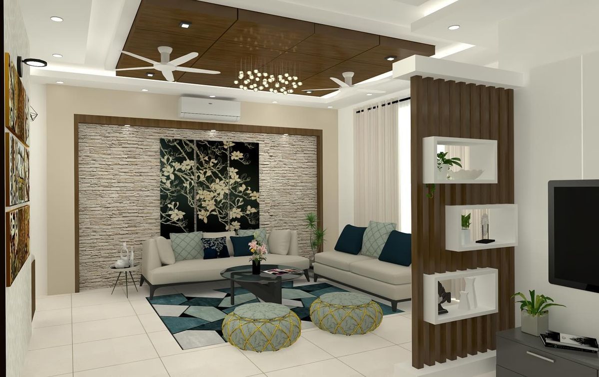 Stylish Living Room Makeover Chennai Interior Design image 5