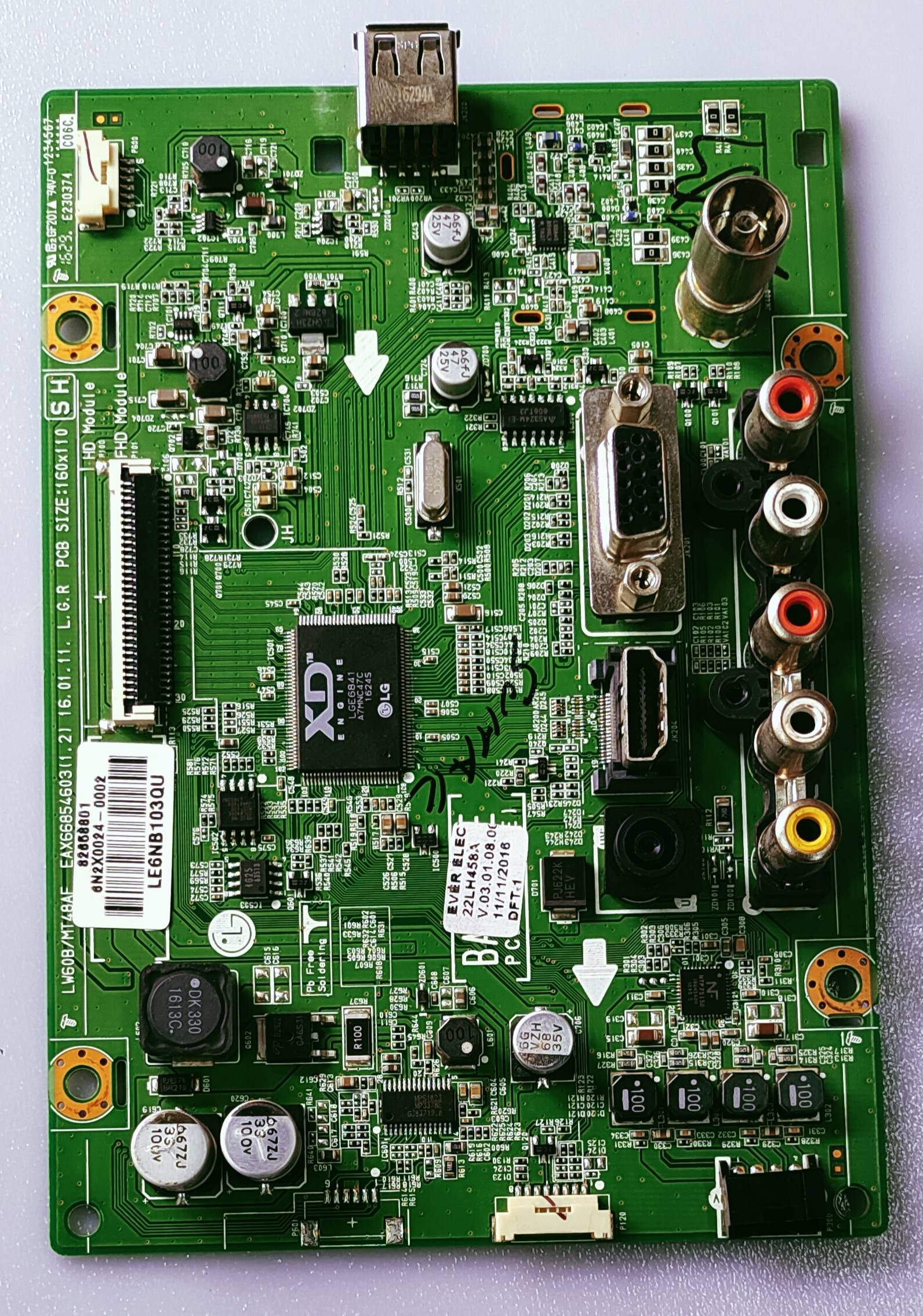 LG Android LED TV 22LH458A Mother Board, LG Android LED TV 22LH458A Main Board, LG Android LED TV 22LH458A Main PCB Board,  image 6