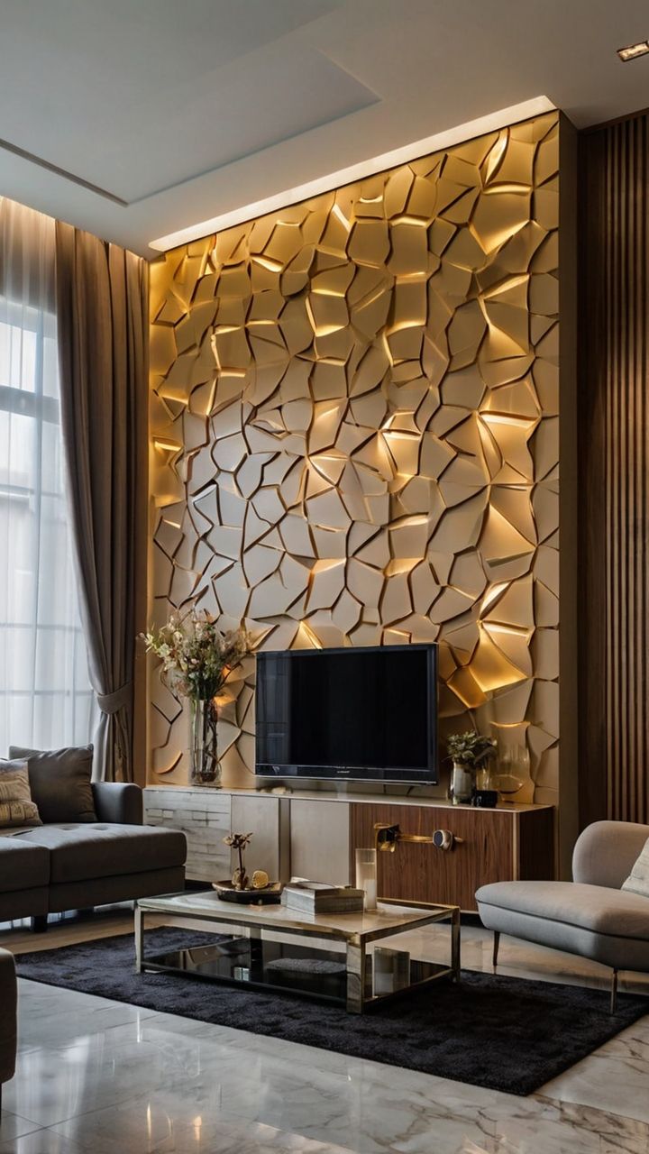3D Wall Panels Installation in Chennai image 2