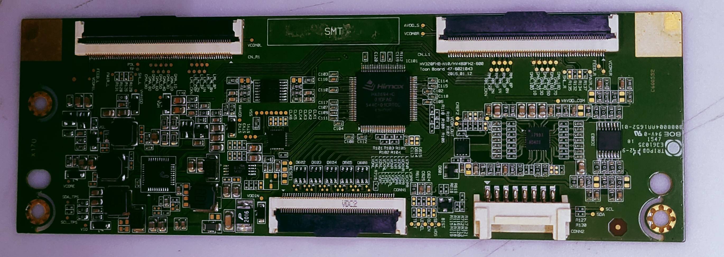 Samsung UA48J5100AR T-con Board Part No.BN96-34103B image 6