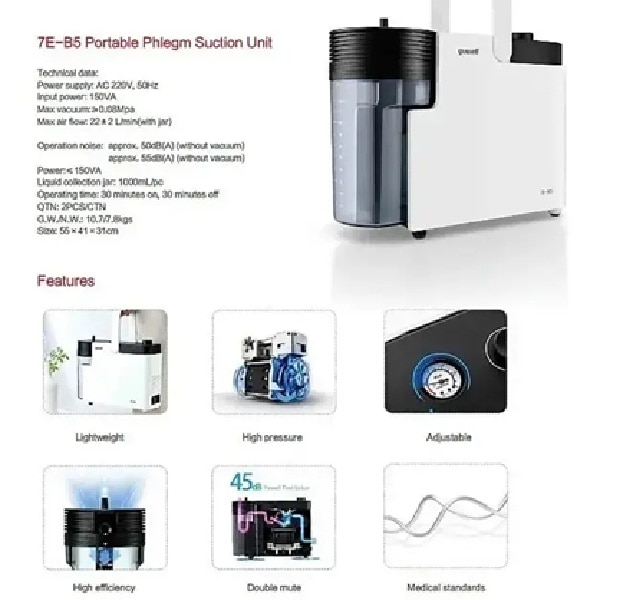 Yuwell Suction Unit 7E-B5 image 3