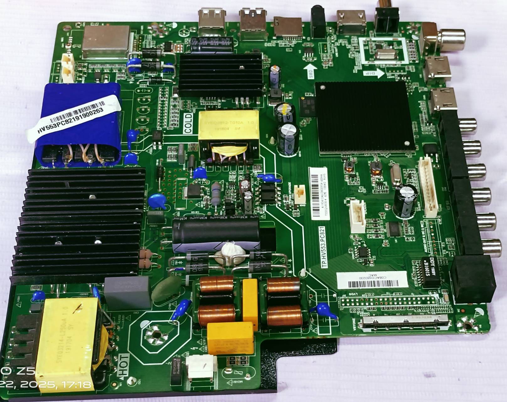 HYUNDAI HV553PC82191900263 ANDROID MAIN BOARD, MOTHER BOARD, image 2