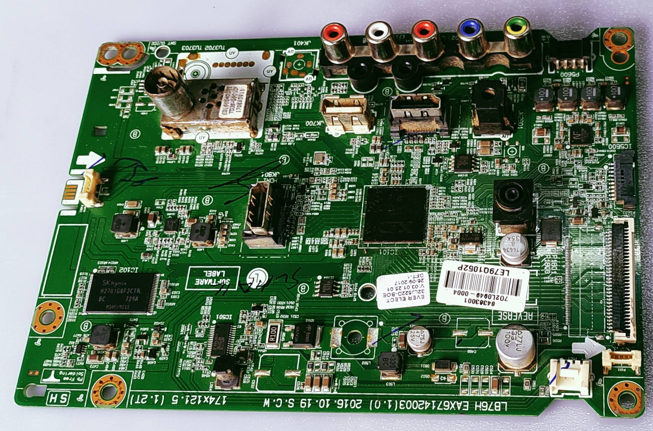 LG Android Led Tv 32LJ522D Mother Board, LG Android Led Tv 32LJ522D Main Board, LG Android Led Tv 32LJ522D Main PCB Board, image 4