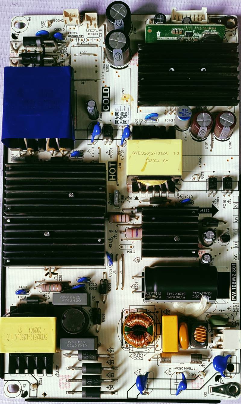 ONIDA 43FIF POWER SUPPLY BOARD, SMPS BOARD,#wb29 image 4
