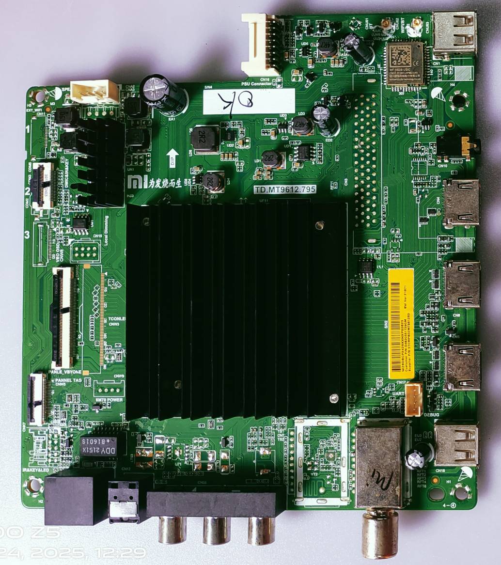 MI 4K Android Led Tv Model Number L50M6-ES Mother Board, #wb42 image 2