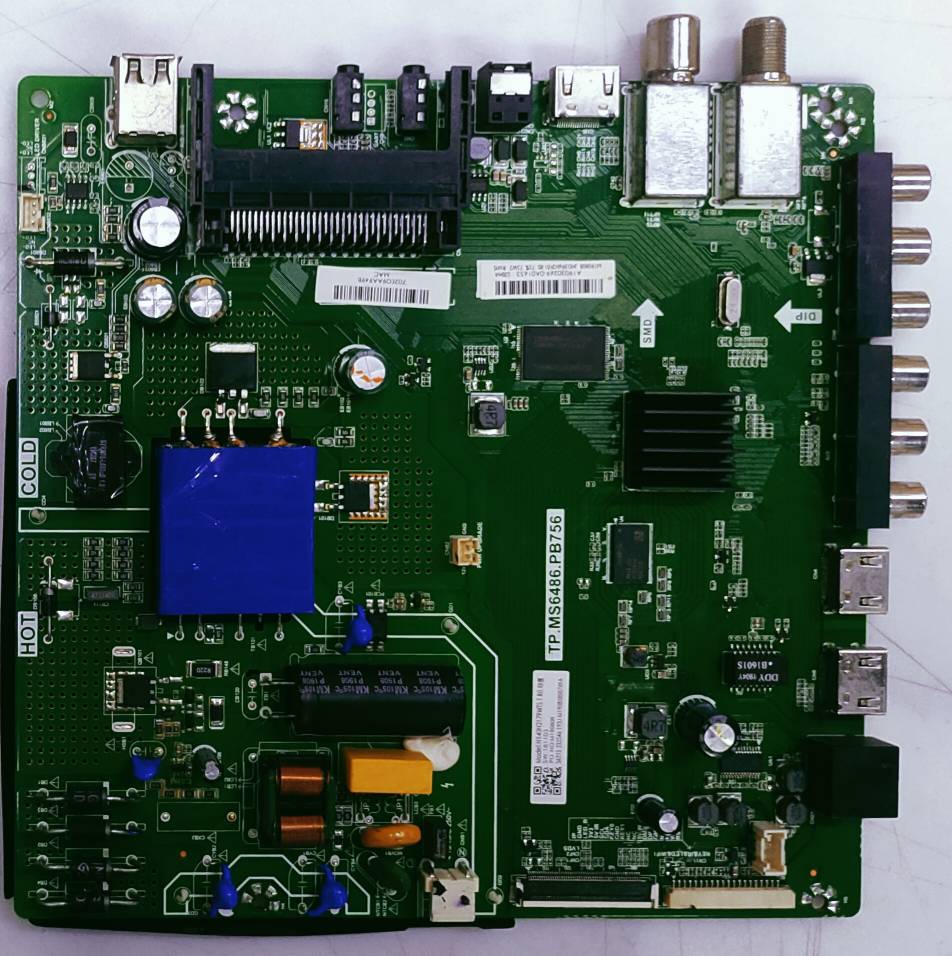 VU 32D6475 LED TV MOTHER BOARD PART NUMBER- TP.MS6486.PB756 image 7