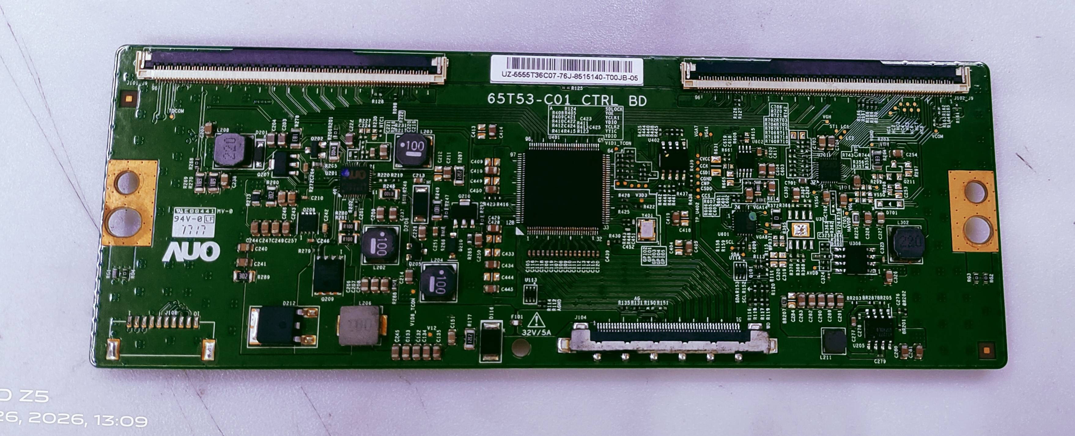 HAIRE LE55B9500U LED TV FHD TCON PART NO. 65T53-CO1 CTRL BD (UZ-5555T36C07 image 4