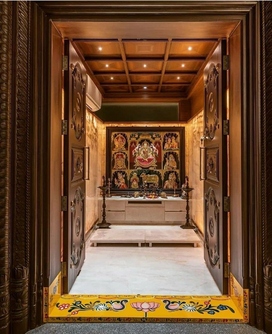 Traditional Pooja Room Designs for Apartments and Houses image 5