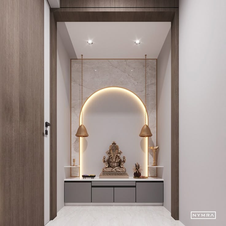 Small Pooja Room Interior Ideas for Compact Spaces image 5