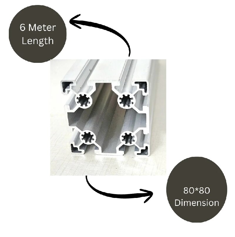 80X80 Industrial Aluminium profile image 3