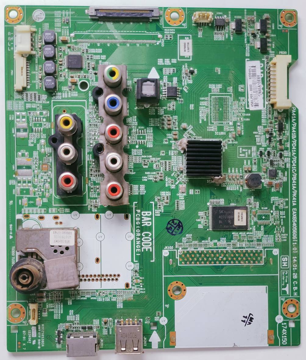 LG 50PB560B-TA Plasma TV Motherboard, Main Board, Main PCB image 3