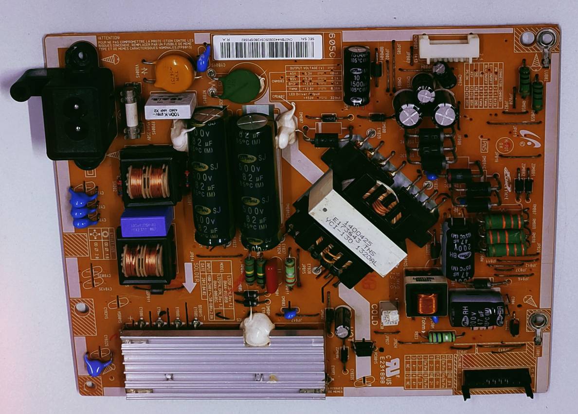 SAMSUNG LED TV UA32F5100AR Power Supply Board, SAMSUNG LED TV UA32F5100AR Smps Board, SAMSUNG LED TV UA32F5100AR Power Supply PCB Board, #wb50 image 5