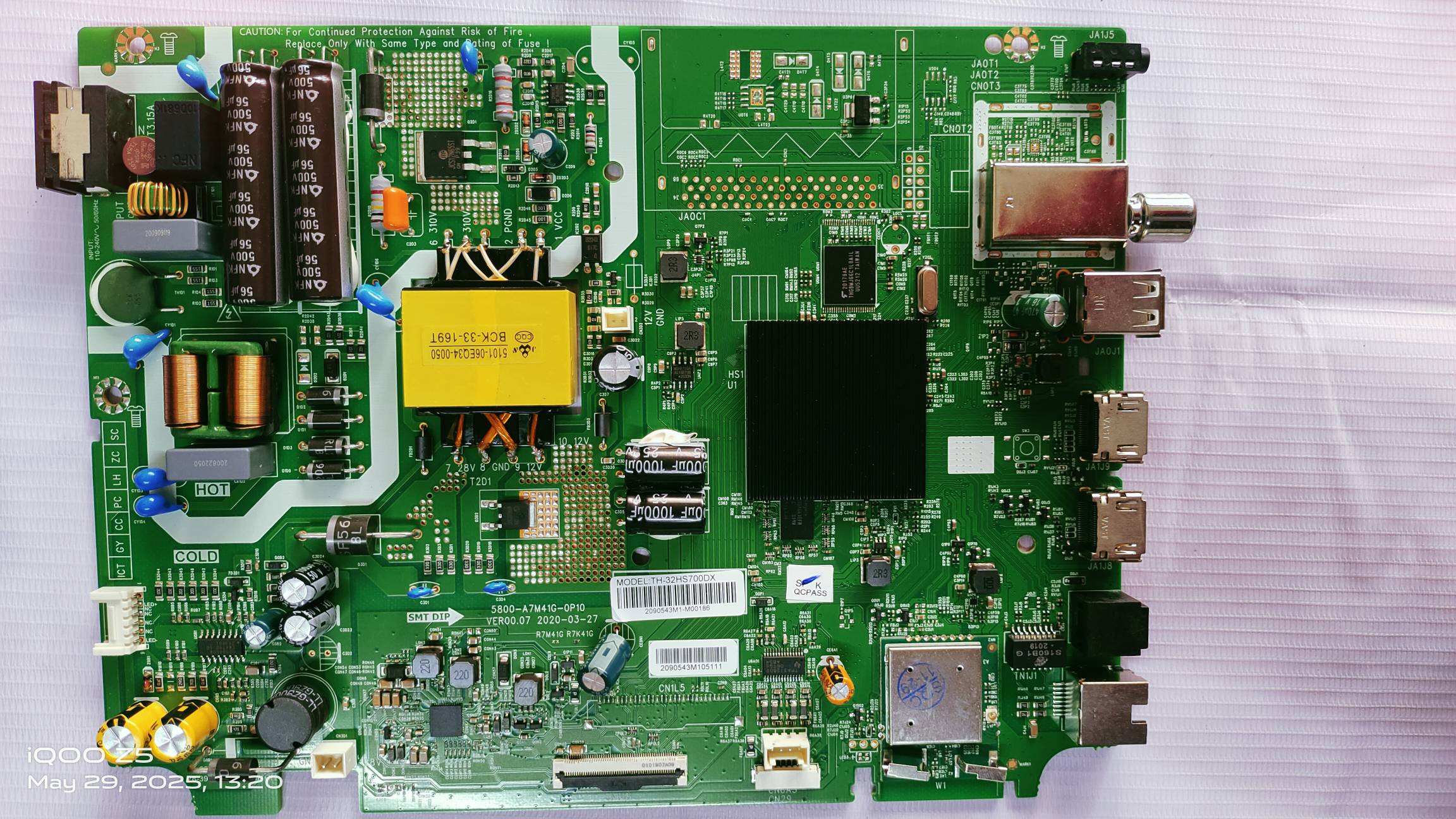 Panasonic TH-32HX700DX Android Main Board , Mother Board, Combo Board #WB04 image 2