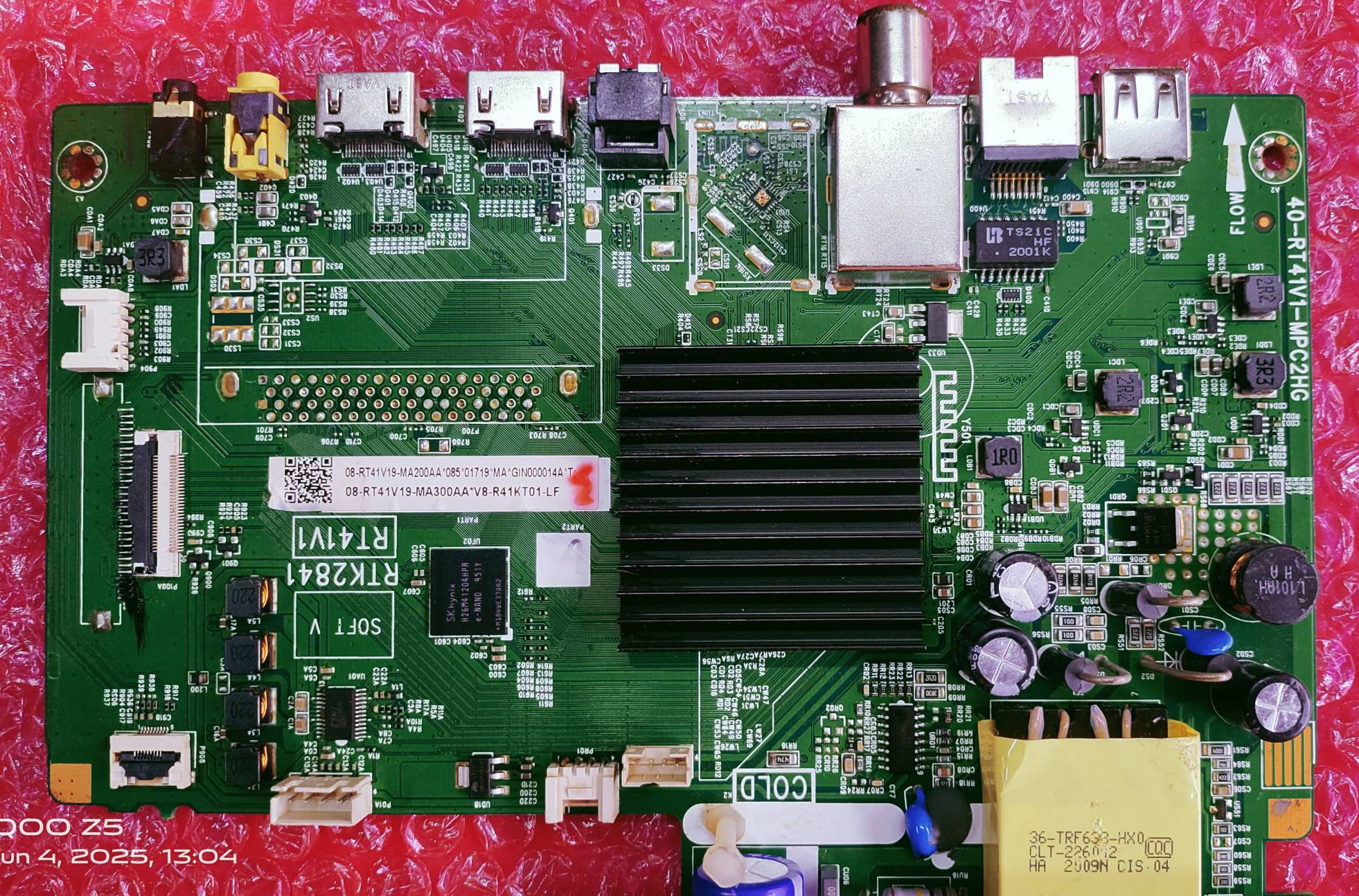 TCL/IFFALCON 32S6500S ANDROID MAIN BOARD, ANDROID MOTHER BOARD, ANDROID COMBO BOARD image 2