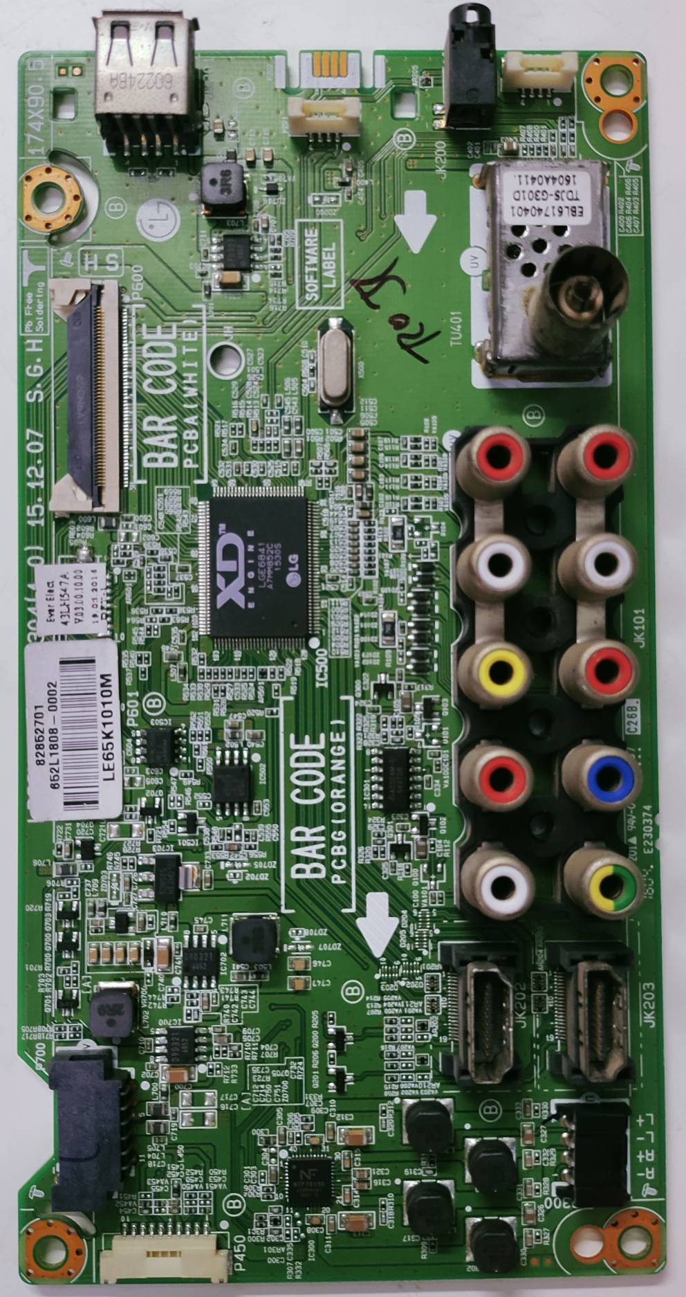 LG 43LH547A-TD LED Full HD TV Motherboard, Main Board, Main PCB image 4