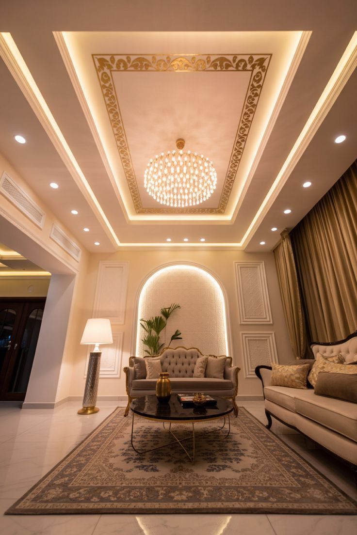 Elegant Ceiling Interiors with Gypsum image 5