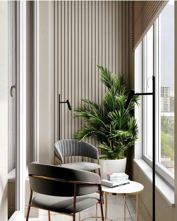 Elevated Green Balcony Retreat with Glass Railing | Anna Nagar image 3