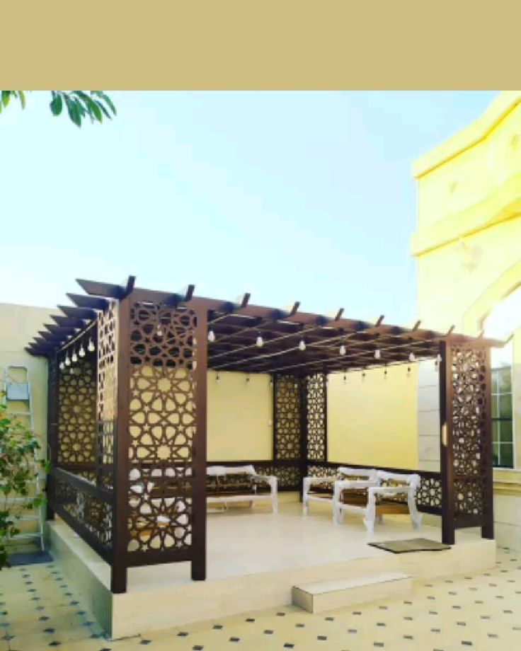 Steel & Wooden Gazebo Installation in Chennai image 2