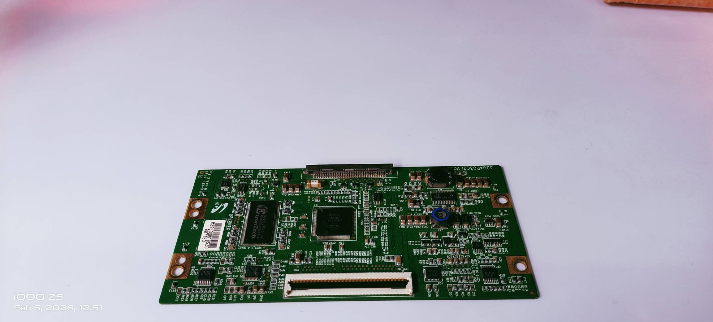 PHILIPS 32PFL5409 LED TV FHD TCON PART NUMBER.320APO3C2L VO.1 image 3