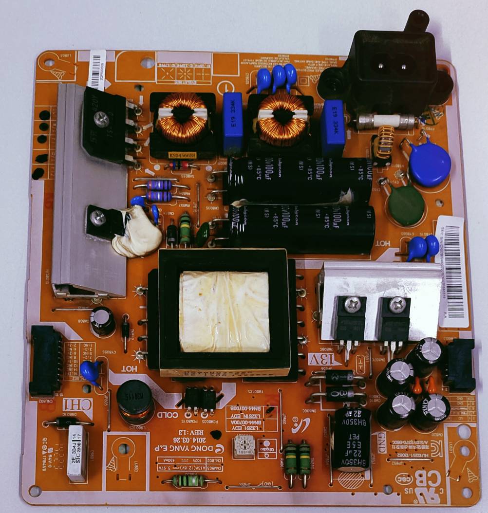 SAMSUNG LED TV UA32H5570AV Power Supply Board, SAMSUNG LED TV UA32H5570AV Smps Board, SAMSUNG LED TV UA32H5570AV Power Supply PCB Board, #wb50 image 3