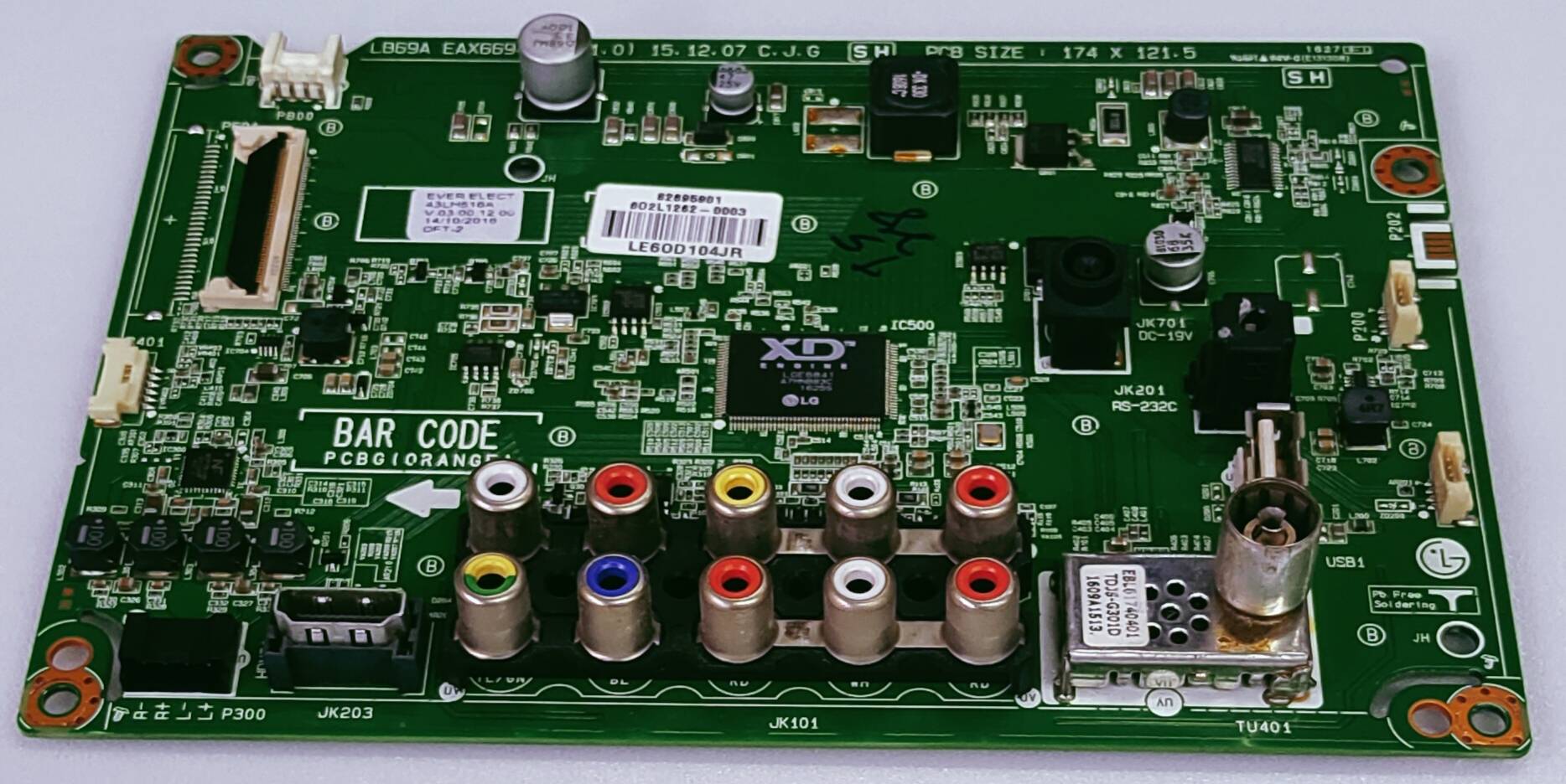 LG 43LH516A-TE LED TV FHD MOTHER BOARD  image 4