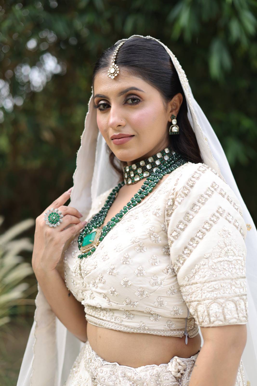 Ivory Bridal Lehenga image 7