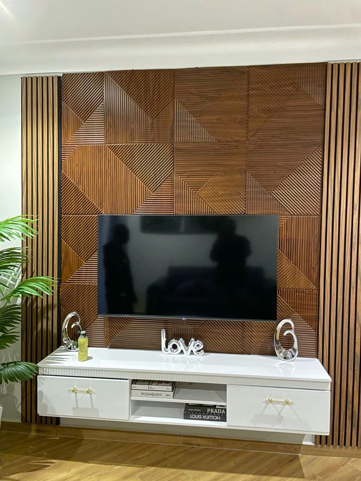 PVC TV Unit Wall Paneling in Chennai image 3