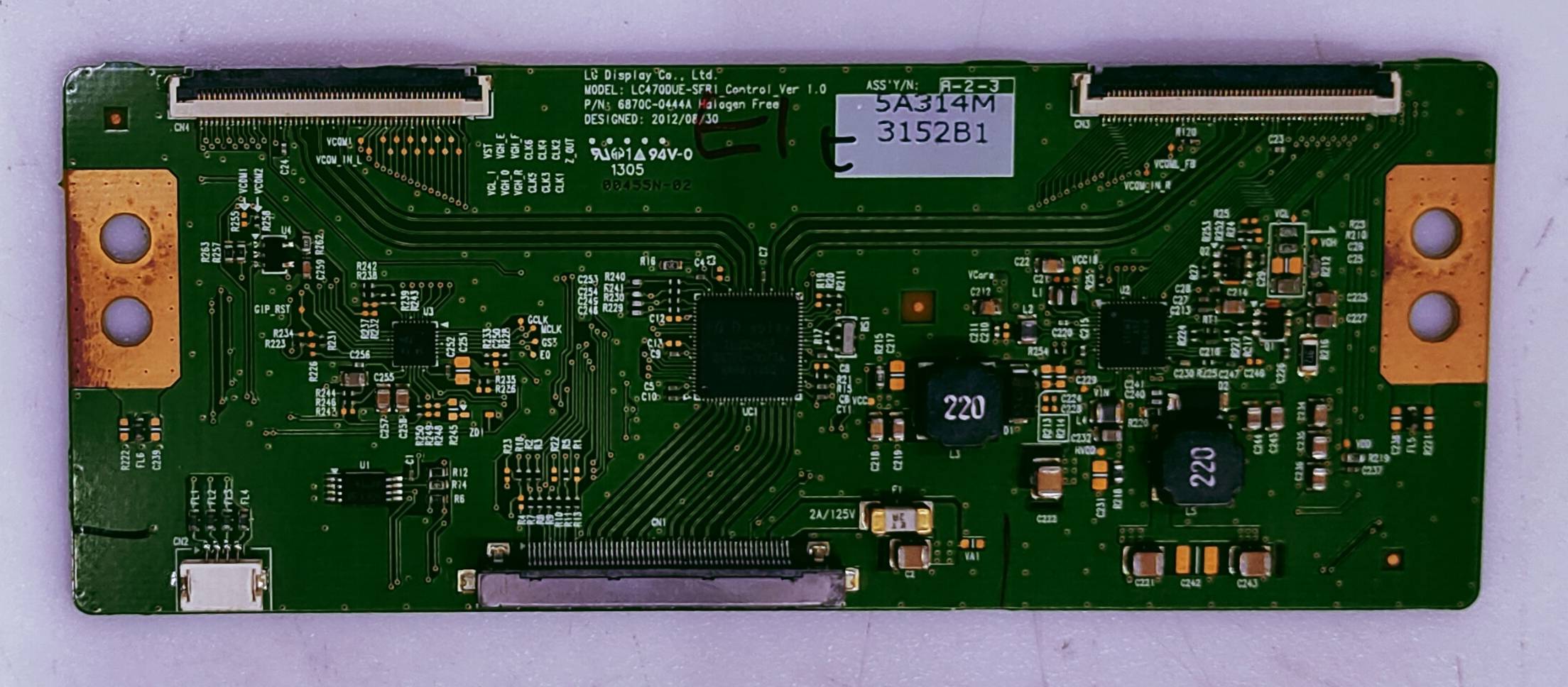 LG 47LN5710-TE Led Tv Fhd Tcon No.LC4700UE-SFRL Control Ver1.0 P/N.6870C-0444A image 5
