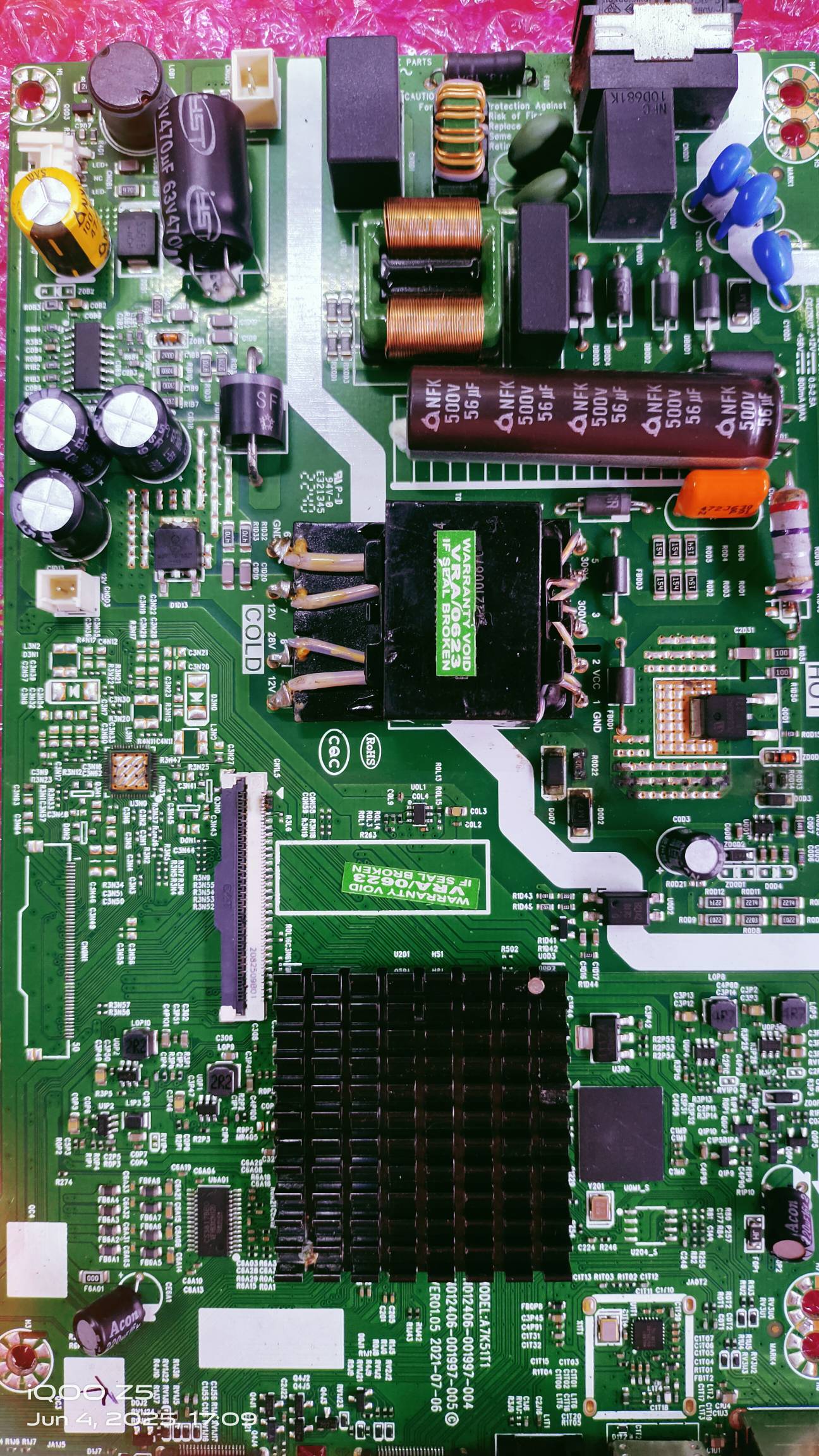 REALME TV 32 RMV2101 ANDROID MAIN BOARD, ANDROID COMBO BOARD, #WB16 image 4