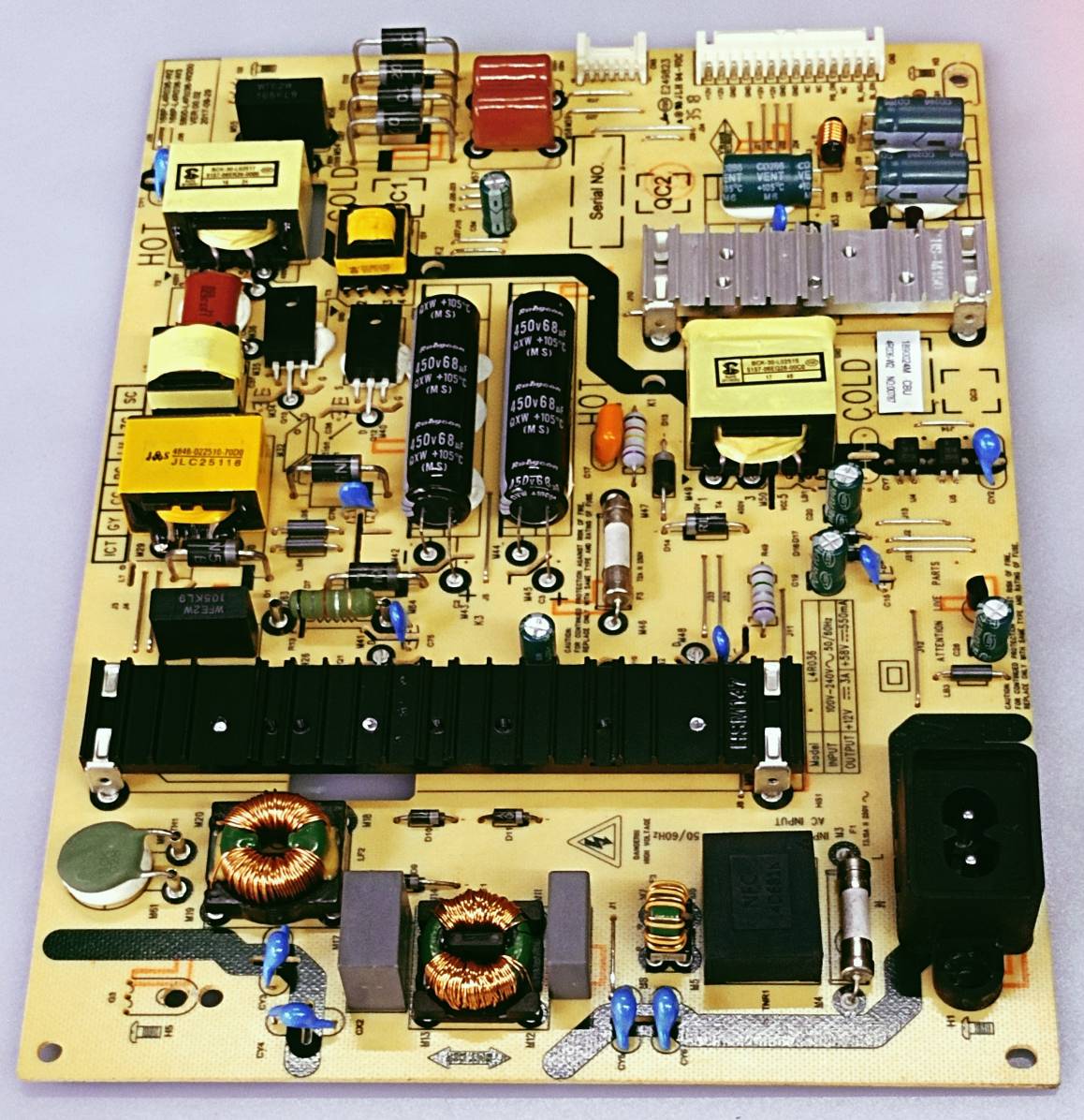 ONIDA LED TV POWER SUPPLY BOARD MODEL NUMBER 43UIC image 4