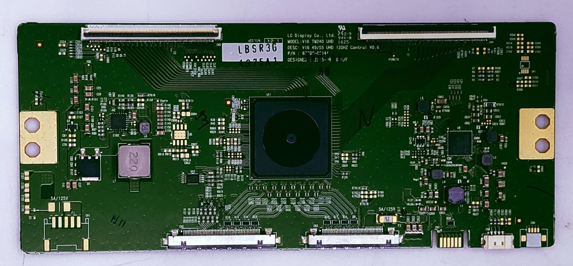 LG 49UH770T Led 4k T-con No. V16, TM240 UHD, (DESC.V16, 49/55 UHD, P/N.(DESI GNED:2015-08-30 image 2