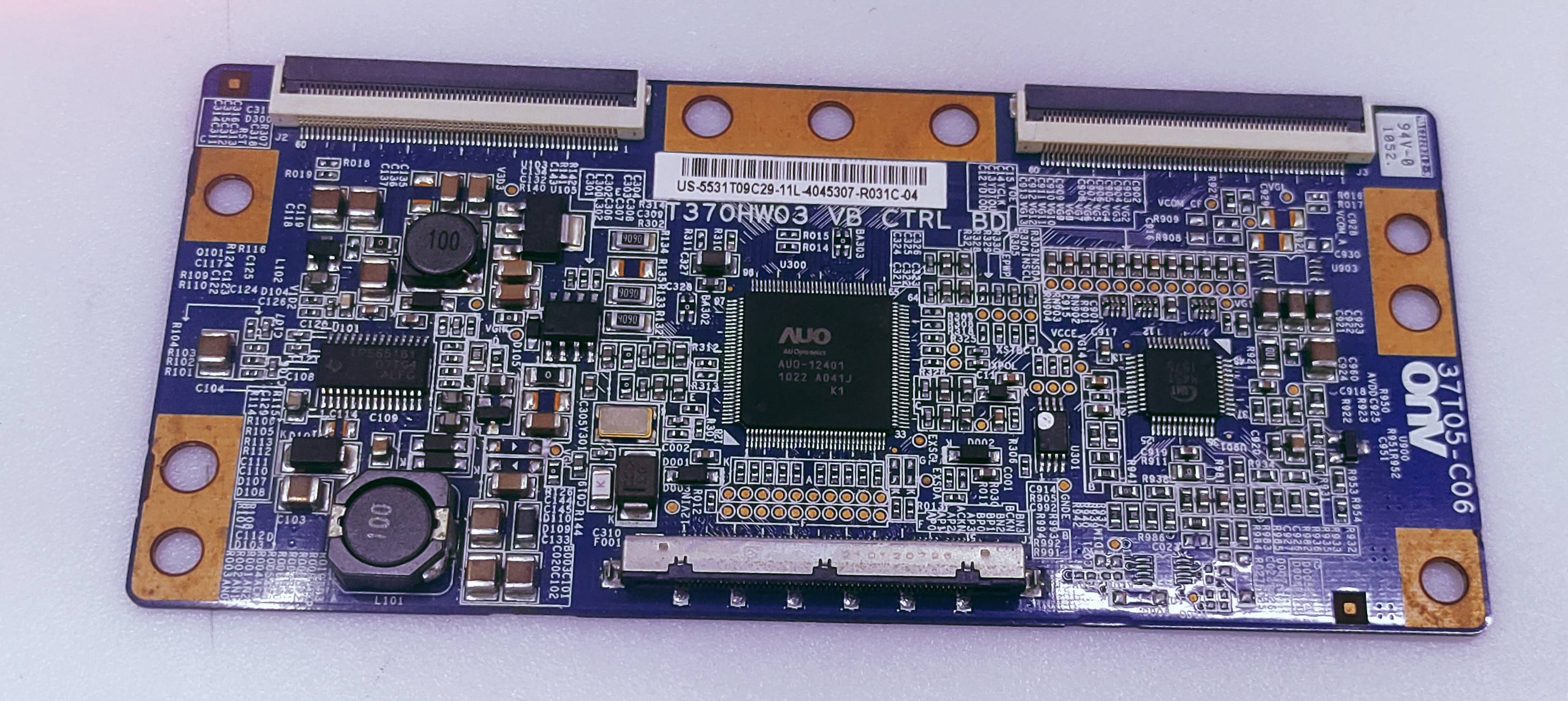 AUO T370HW03 VB LED TV TCON PATR NO. US-5531T09C29-11L image 3