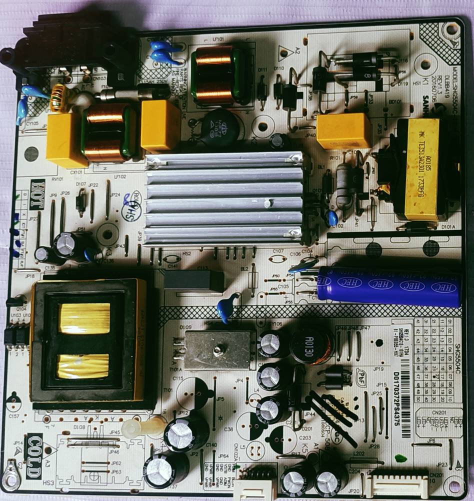 INTEX LED5001FHD POWER SUPPLY BOARD, SMPS BOARD,#Wb29 image 3