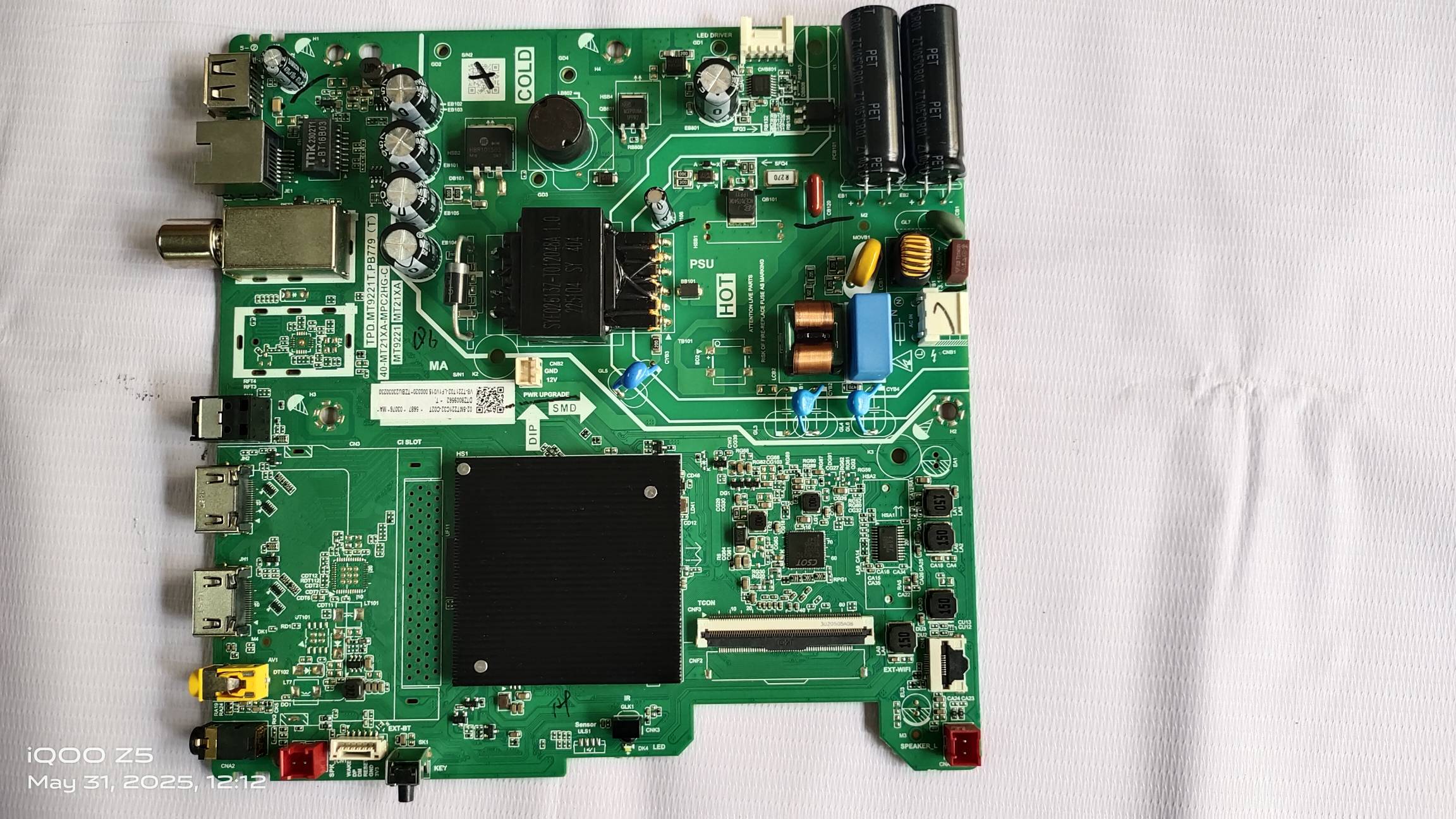 IFFLCON IFF32S53 , TCL 32S5400  Android Main Board, Android Mother Board, MAIN BOARD, MOTHER BOARD Combo Board  #WB06 image 7