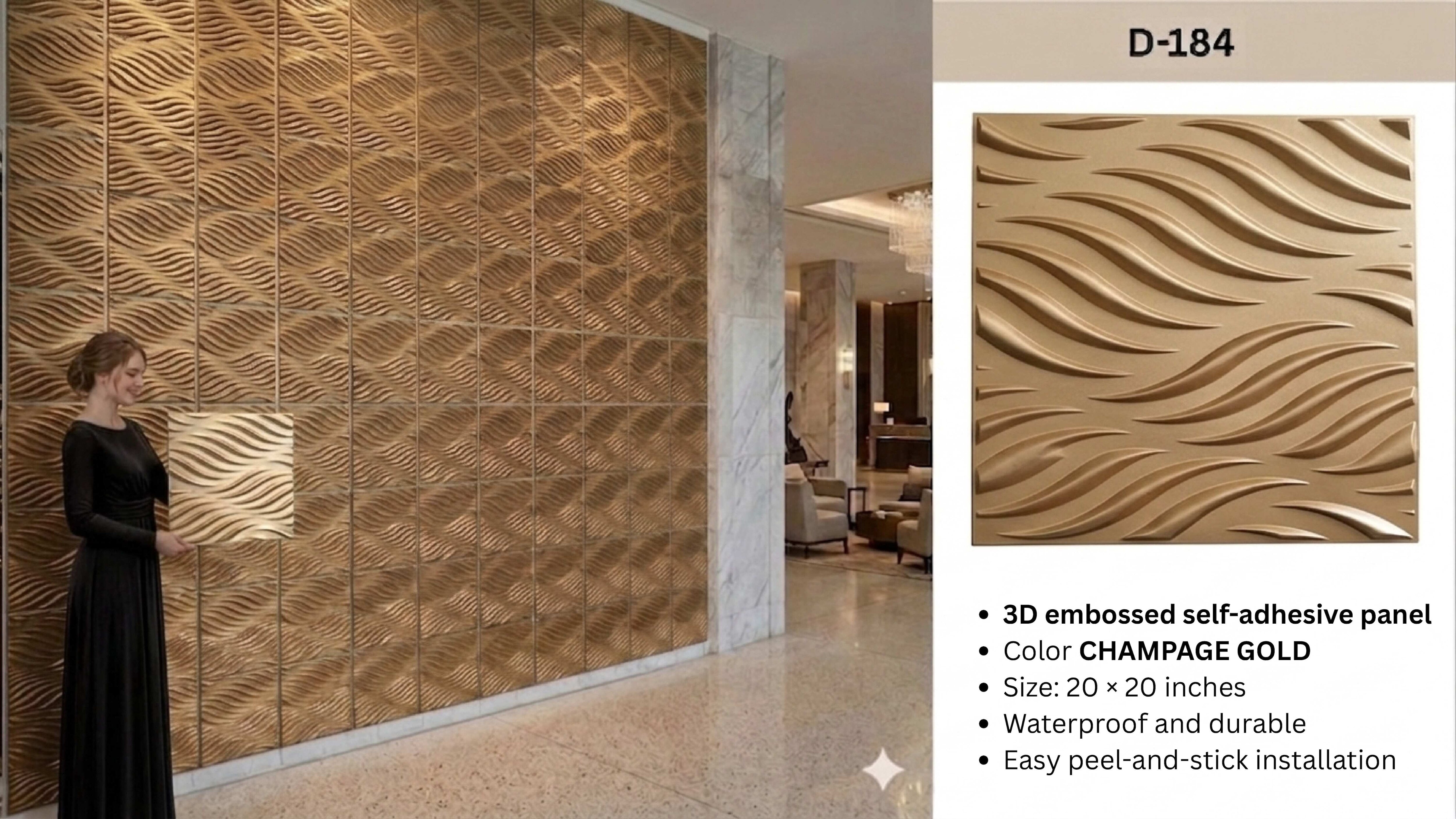 Self adhesive 3D wall panels image 7