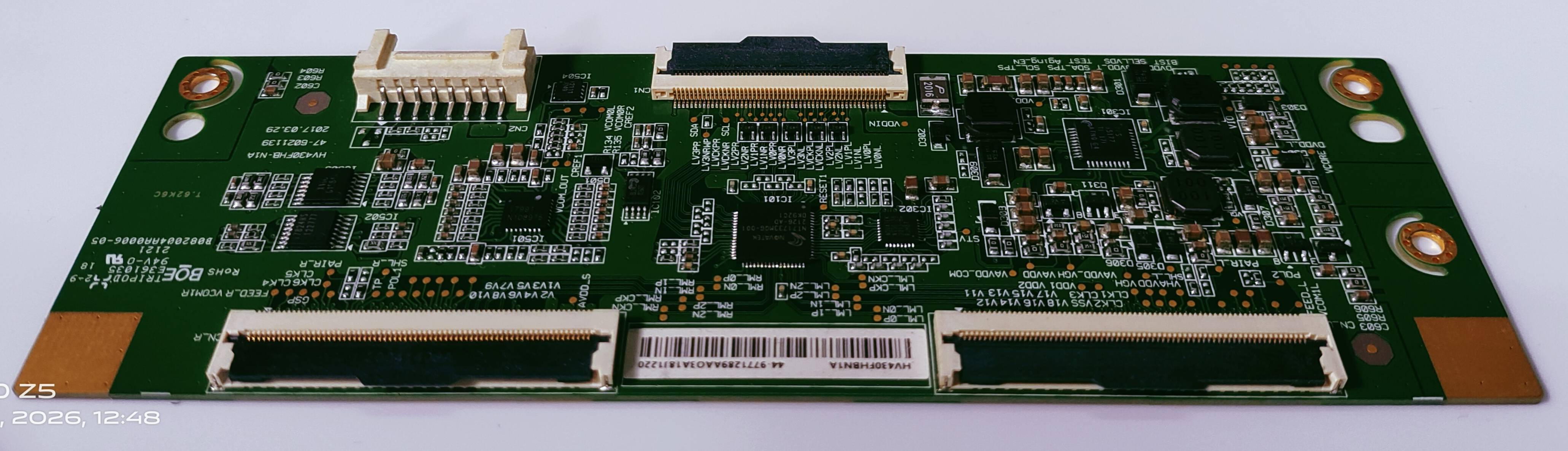 SAMSUNG  UA43T770AUEXXL LED TV TCON PART NUMBER.
HV430FHBN1A   image 5