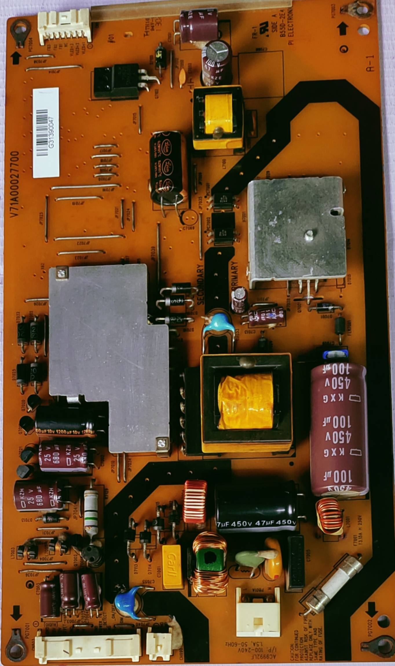 TOSHIBA 32-INCH LED BOARD V71A00027700 POWER SUPPLY BOARD, SMPS BOARD,#wb29 image 4