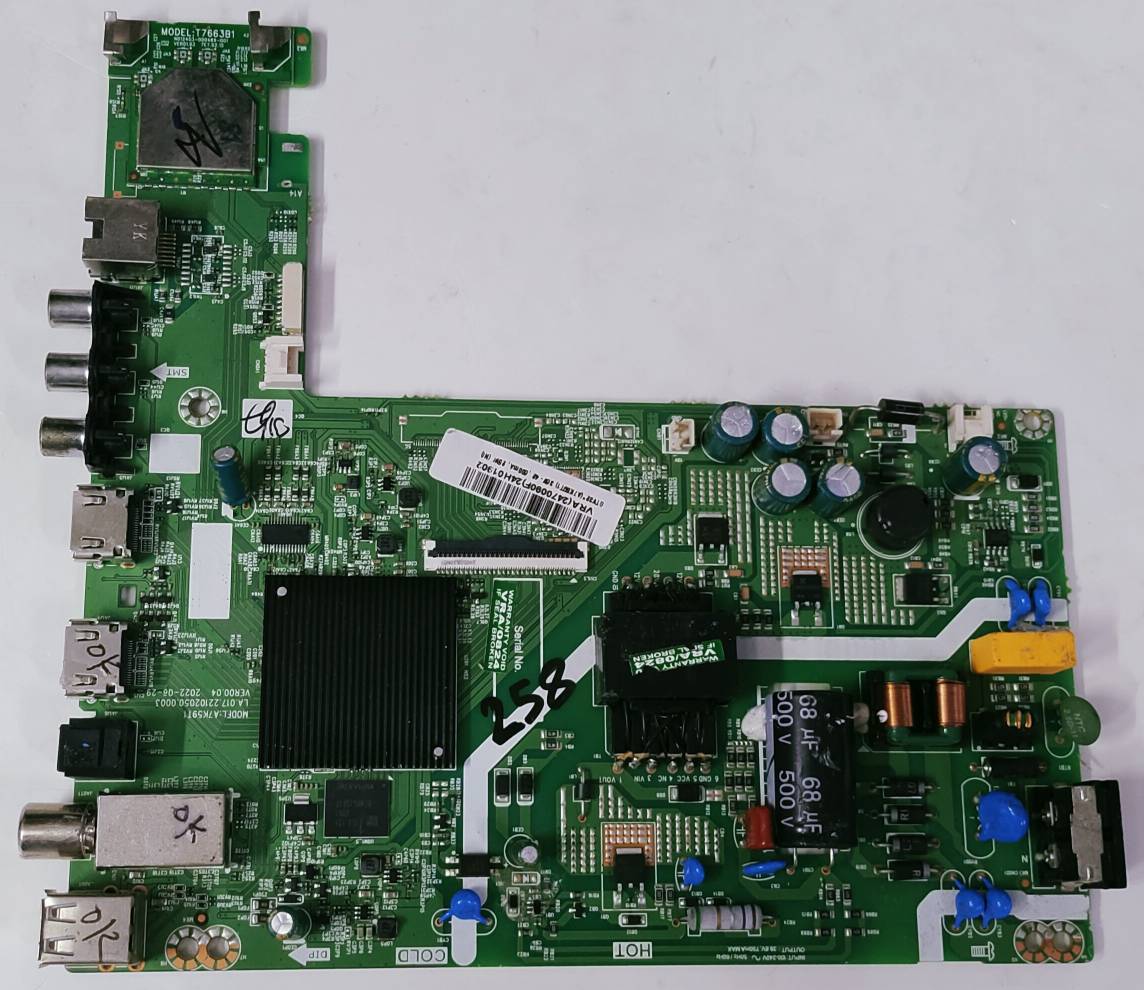 Motorola LE32W4000 Google TV New Combo Board, Motherboard, Main Board image 5